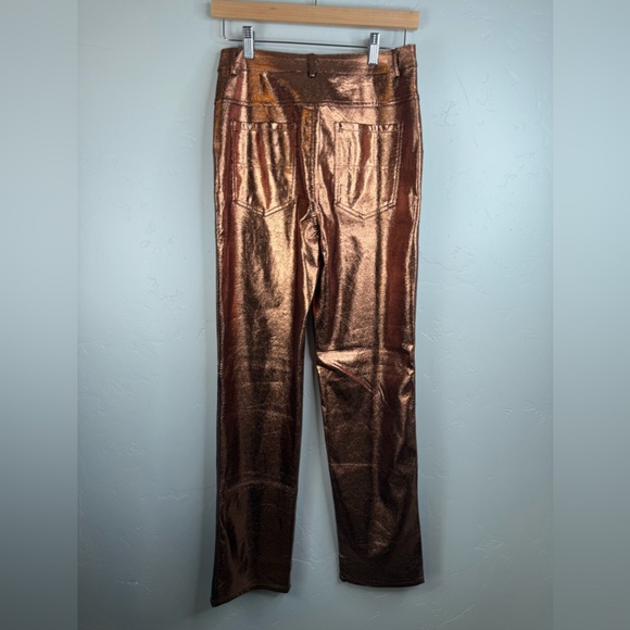 NEW Dressed in Lala x Sofie the Label Metallic Pants Small - Picture 4 of 11